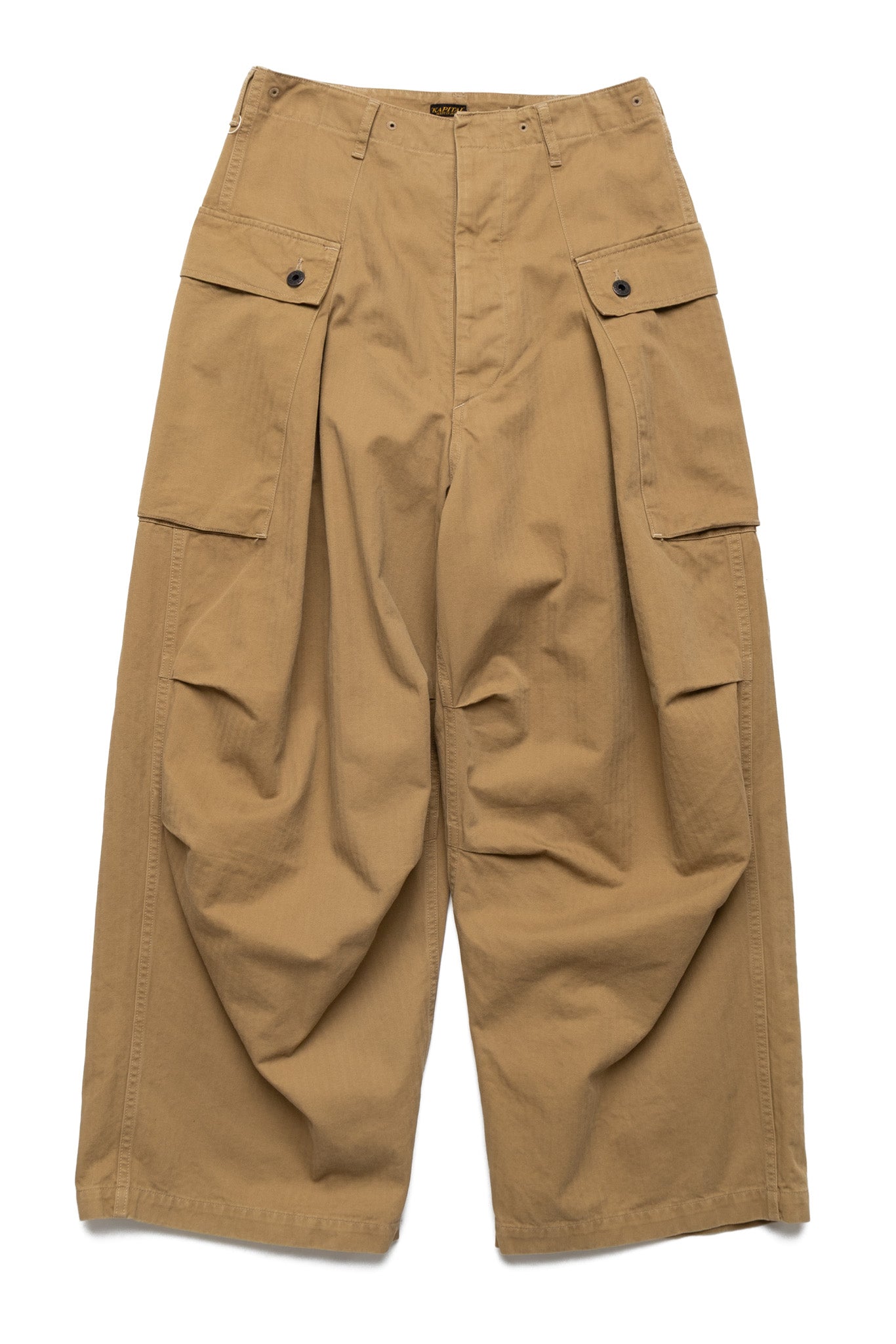 Kapital Herringbone JUMBO MONKEY Pants - Camel – BLUE IN GREEN SOHO