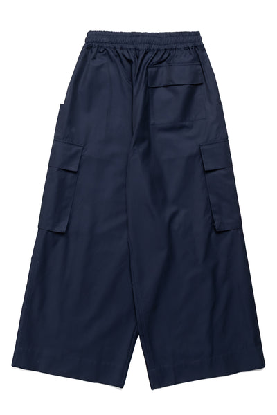 Wide Leg Cargo Pant - Navy