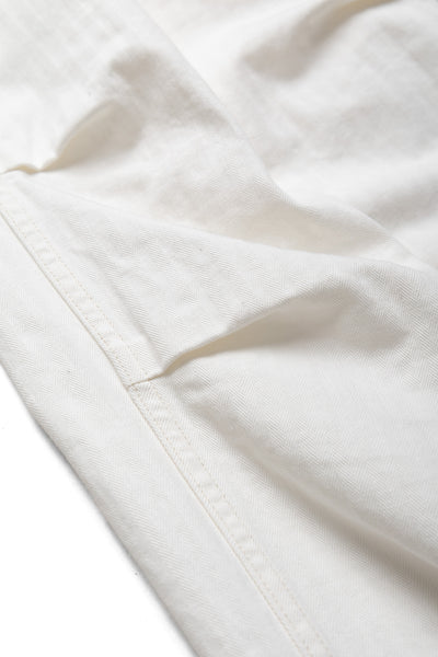 Herringbone JUMBO MONKEY Pants - White