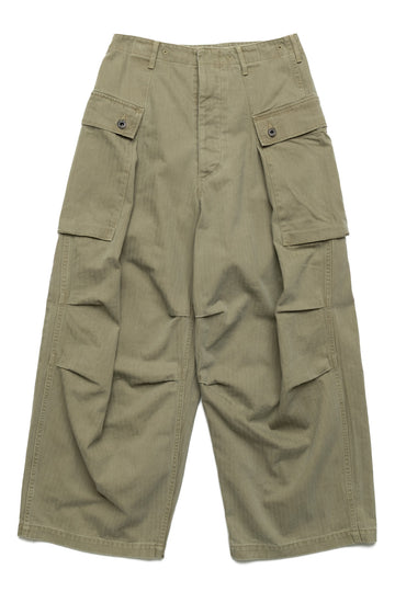Herringbone JUMBO MONKEY Pants - Khaki