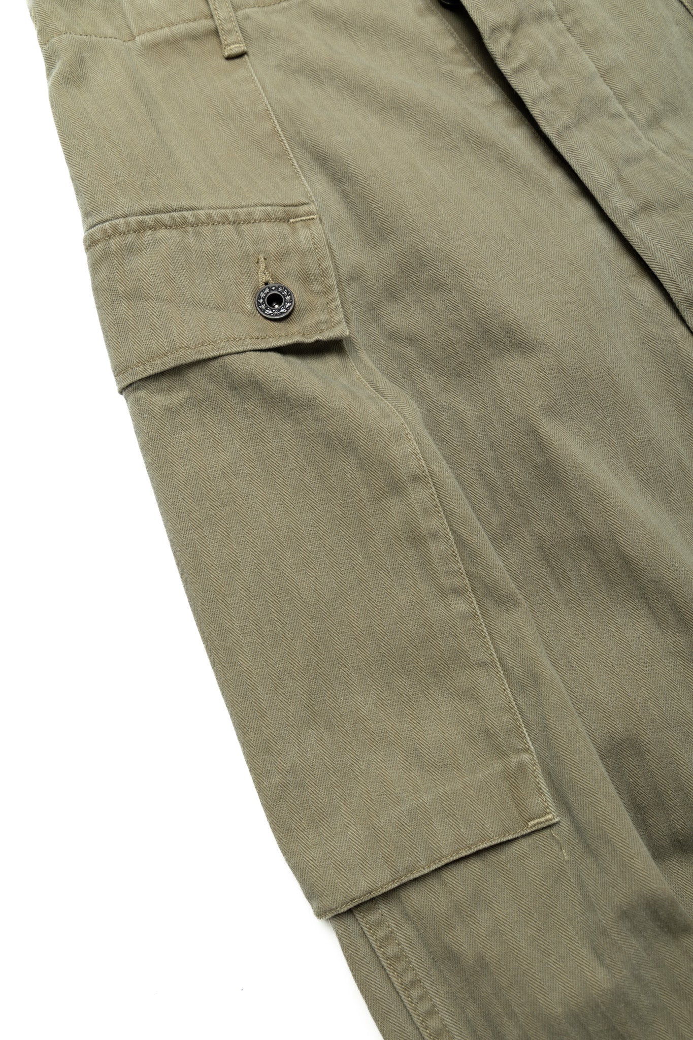 Herringbone JUMBO MONKEY Pants - Khaki