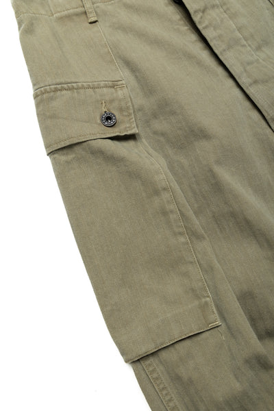 Herringbone JUMBO MONKEY Pants - Khaki