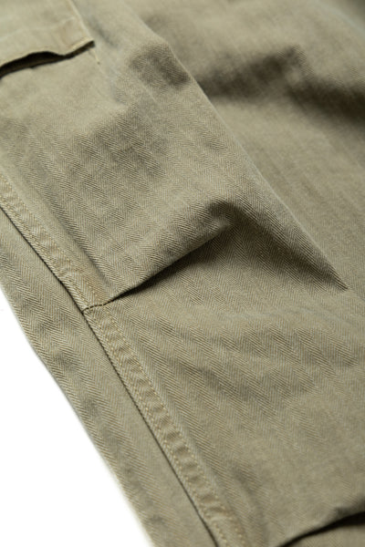 Herringbone JUMBO MONKEY Pants - Khaki