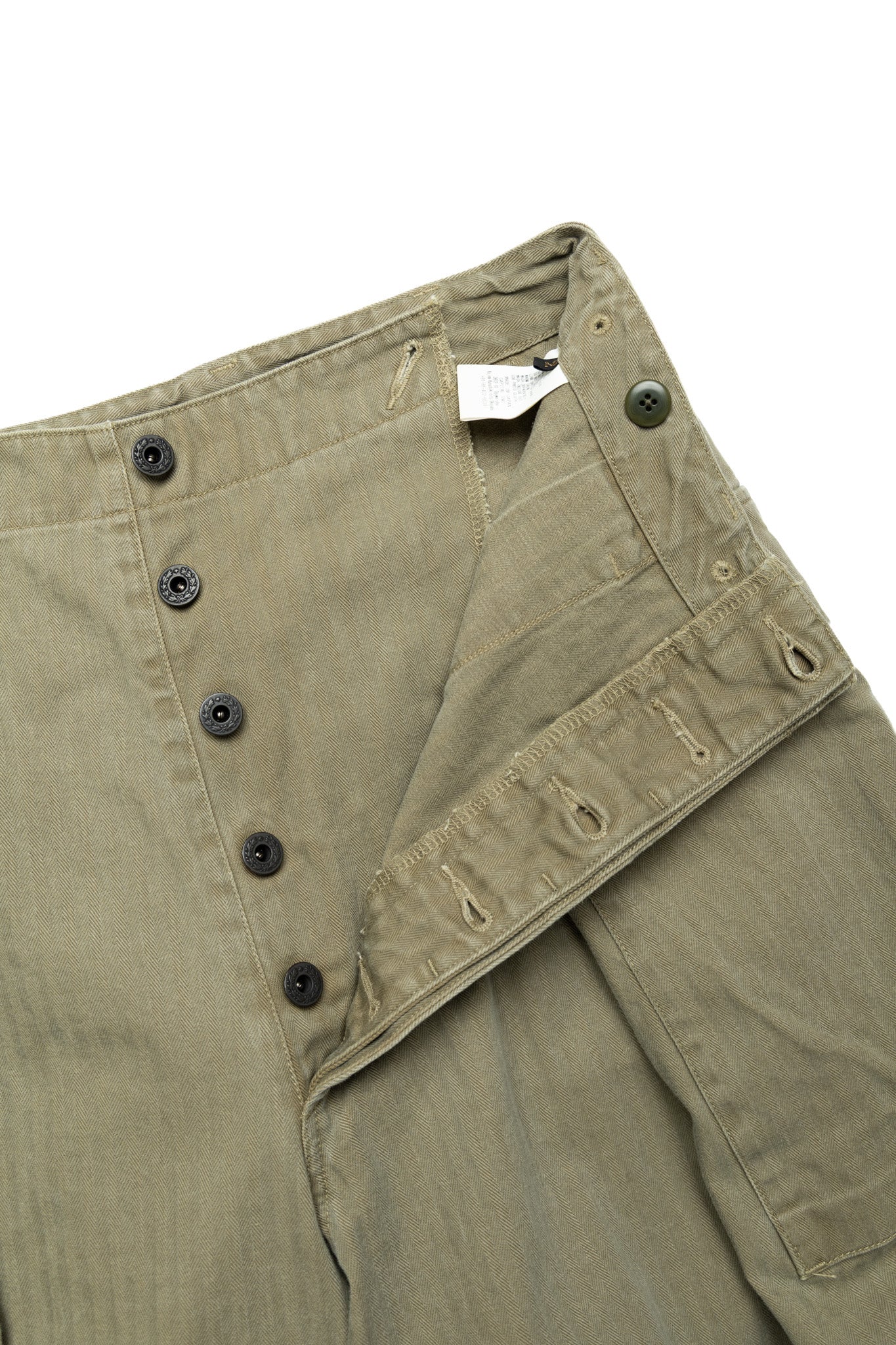 Herringbone JUMBO MONKEY Pants - Khaki