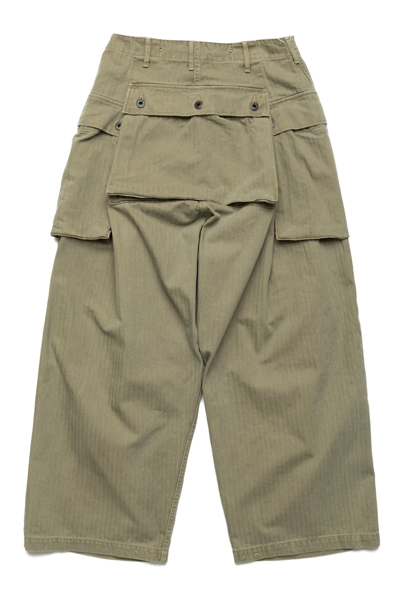 Herringbone JUMBO MONKEY Pants - Khaki