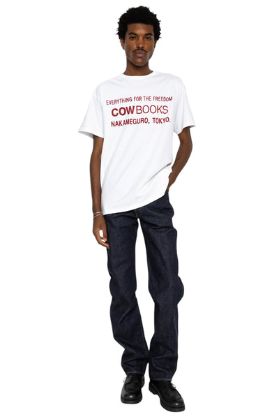 Book Vendor T-Shirt - White x Red