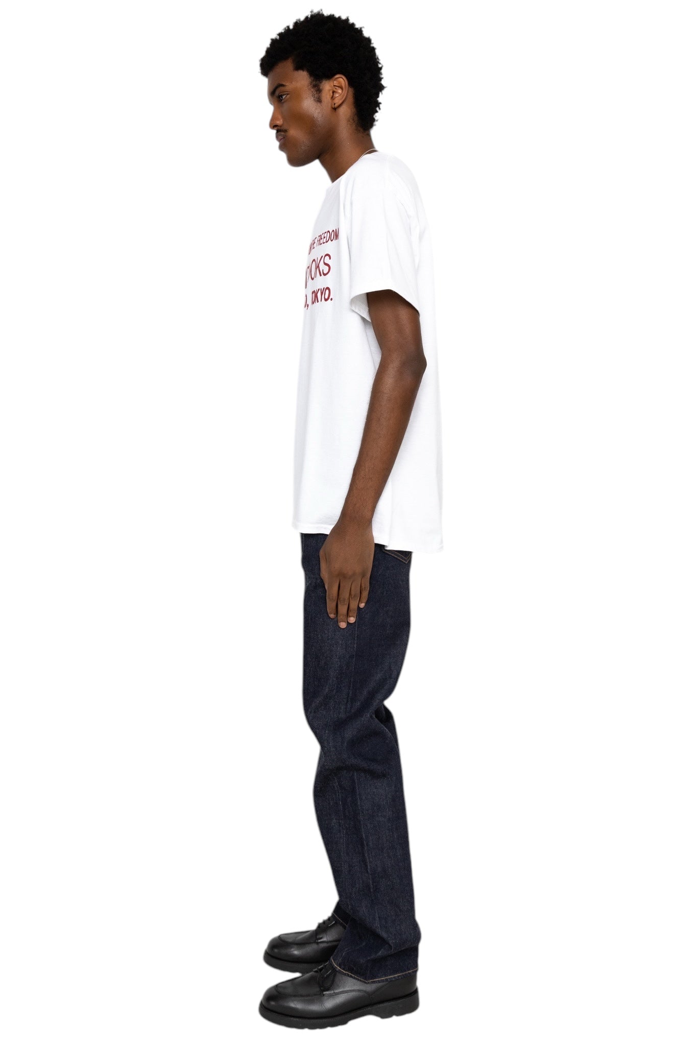 Book Vendor T-Shirt - White x Red