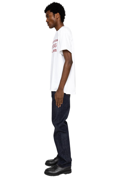 Book Vendor T-Shirt - White x Red