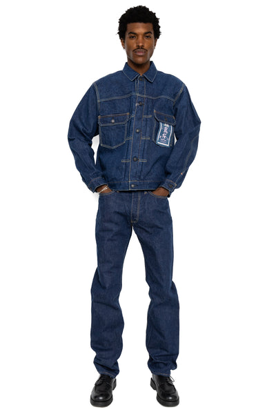 45th Indigo Sakura Denim Jacket