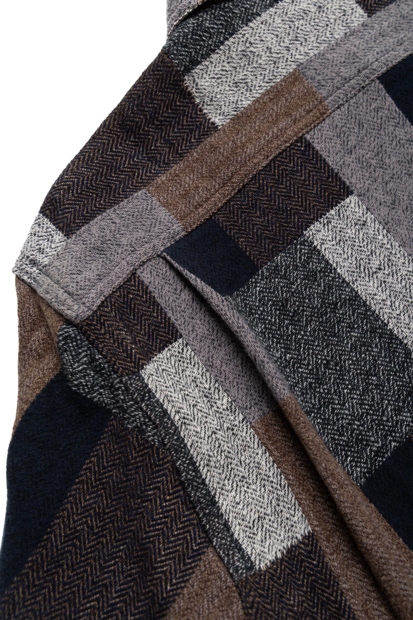 Random Patchwork Work Shirt - Black