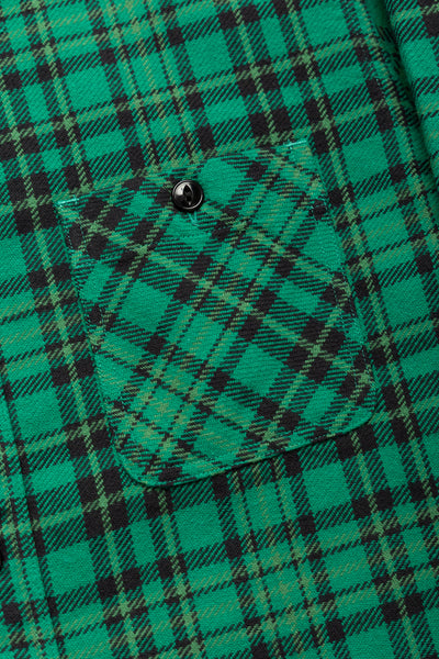 Twill Check L/S Work Shirt - Green