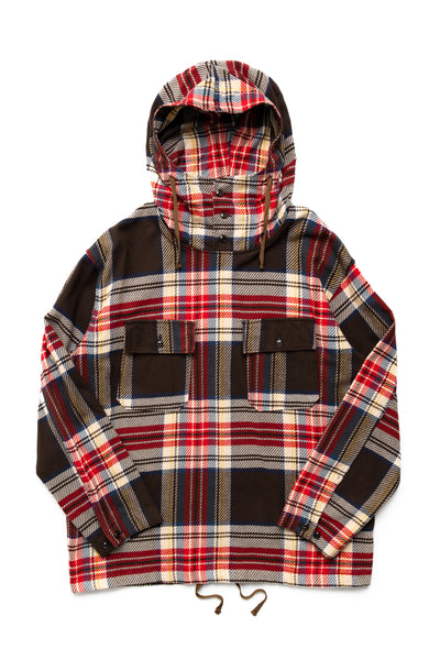 Cagoule Shirt Cotton Heavy Twill Plaid - Brown