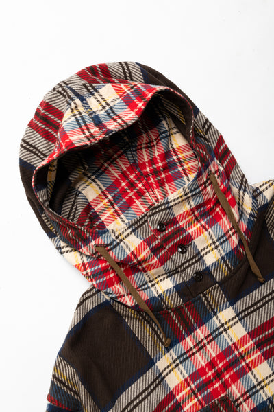 Cagoule Shirt Cotton Heavy Twill Plaid - Brown