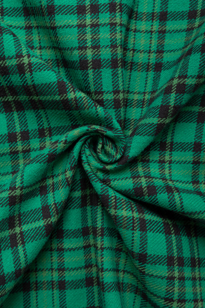 Twill Check L/S Work Shirt - Green