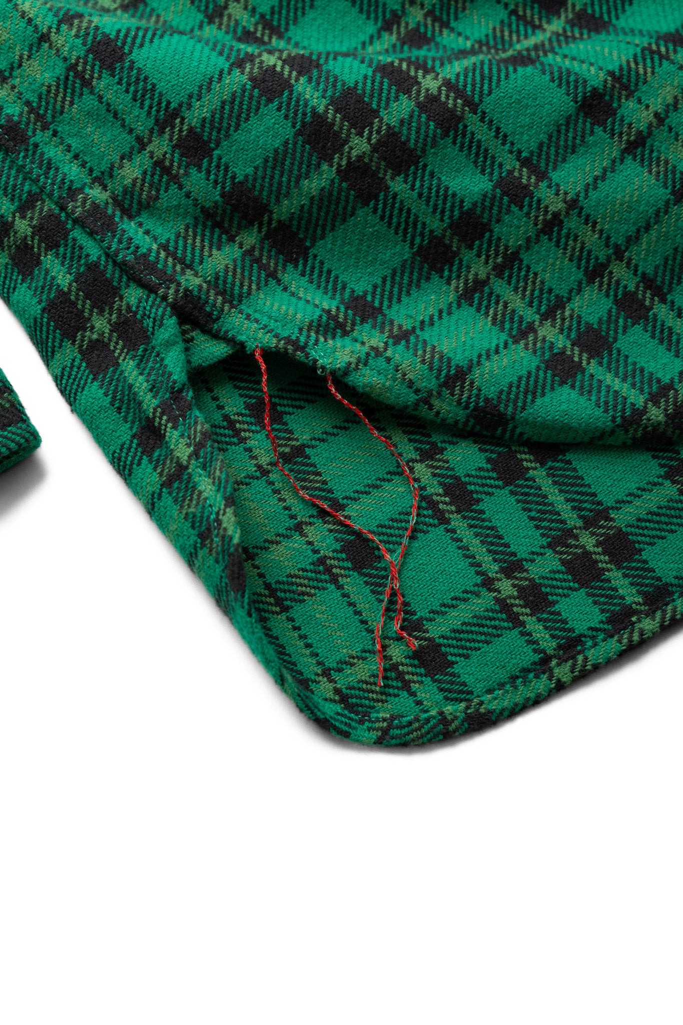 Twill Check L/S Work Shirt - Green
