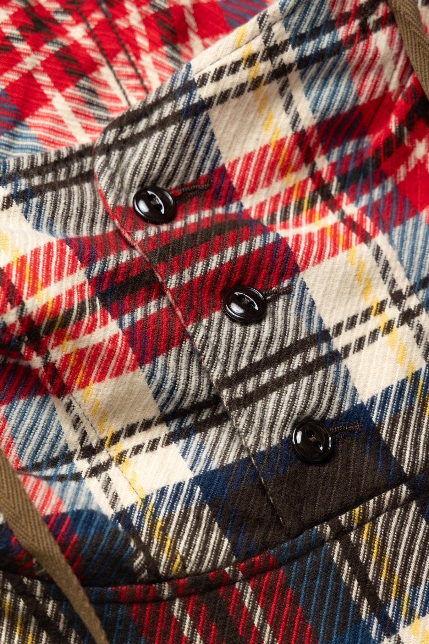 Cagoule Shirt Cotton Heavy Twill Plaid - Brown