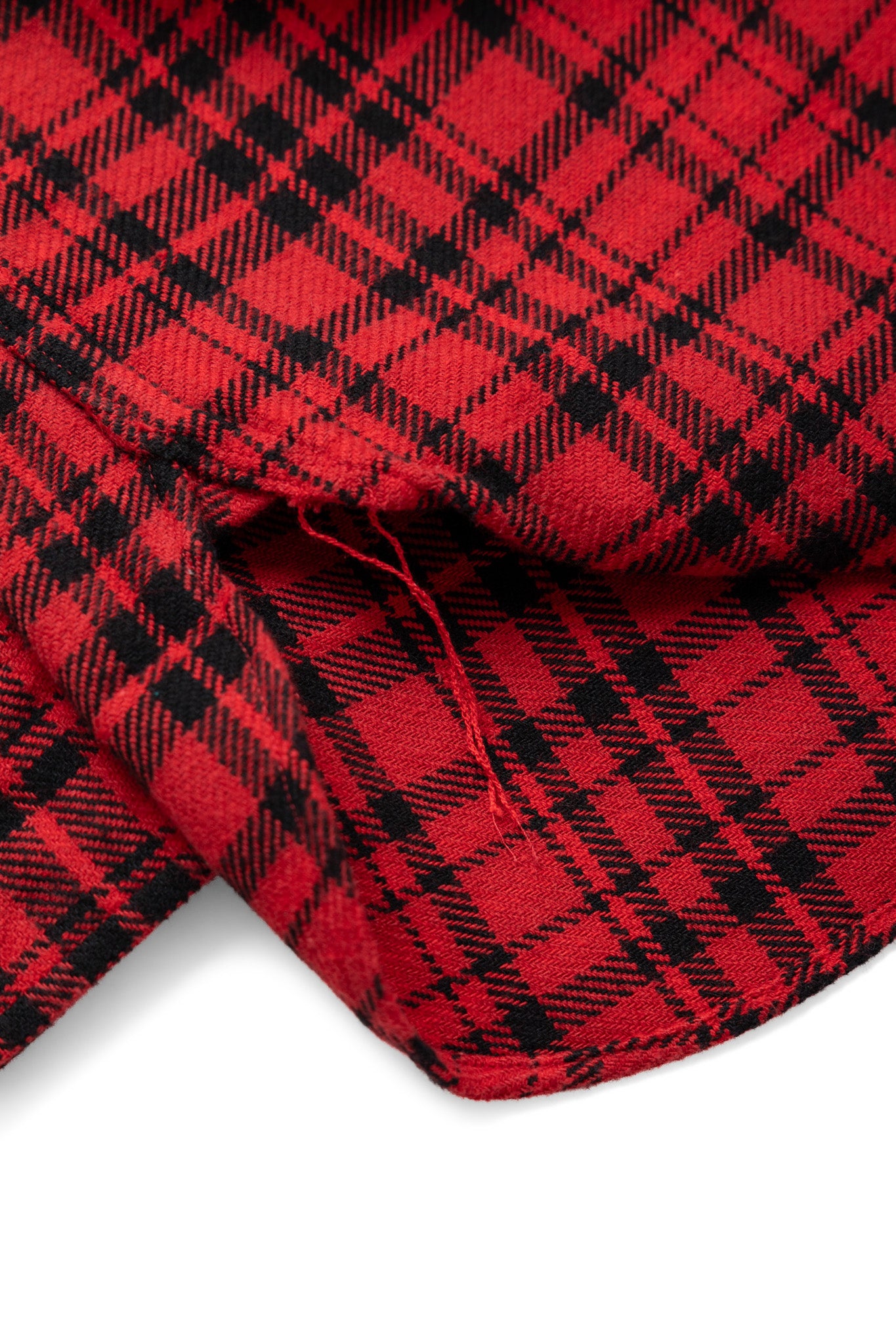 Twill Check L/S Work Shirt - Red