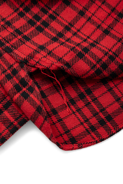 Twill Check L/S Work Shirt - Red