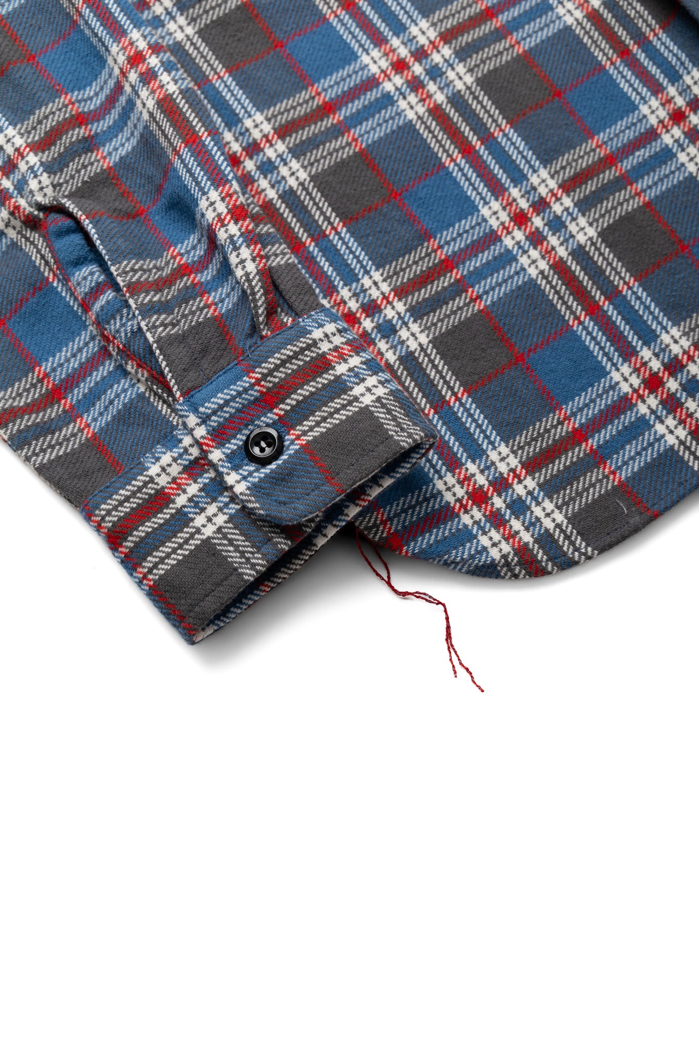 Twill Check L/S Work Shirt - Blue