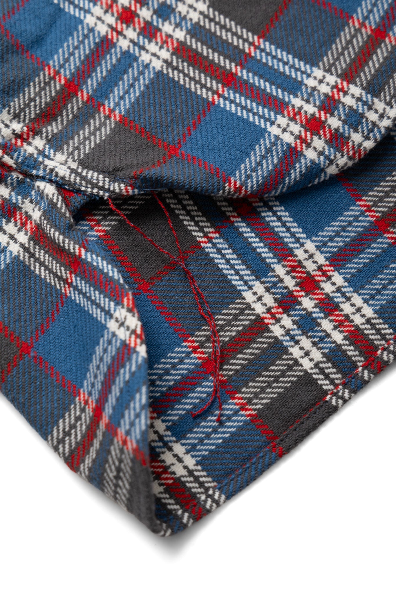 Twill Check L/S Work Shirt - Blue