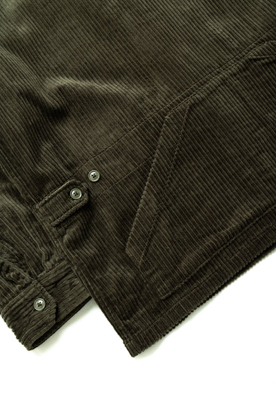 Suffolk Shirt Jacket Cotton 4.5W Corduroy - Olive
