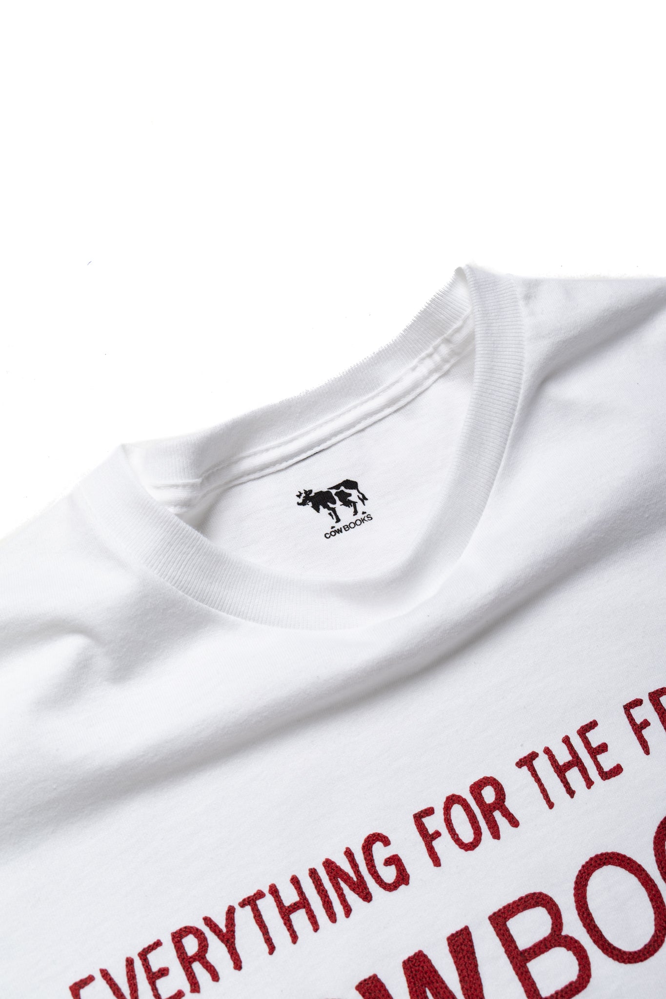 Book Vendor T-Shirt - White x Red