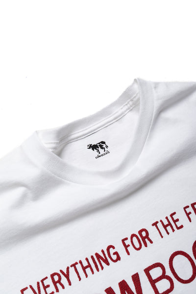 Book Vendor T-Shirt - White x Red