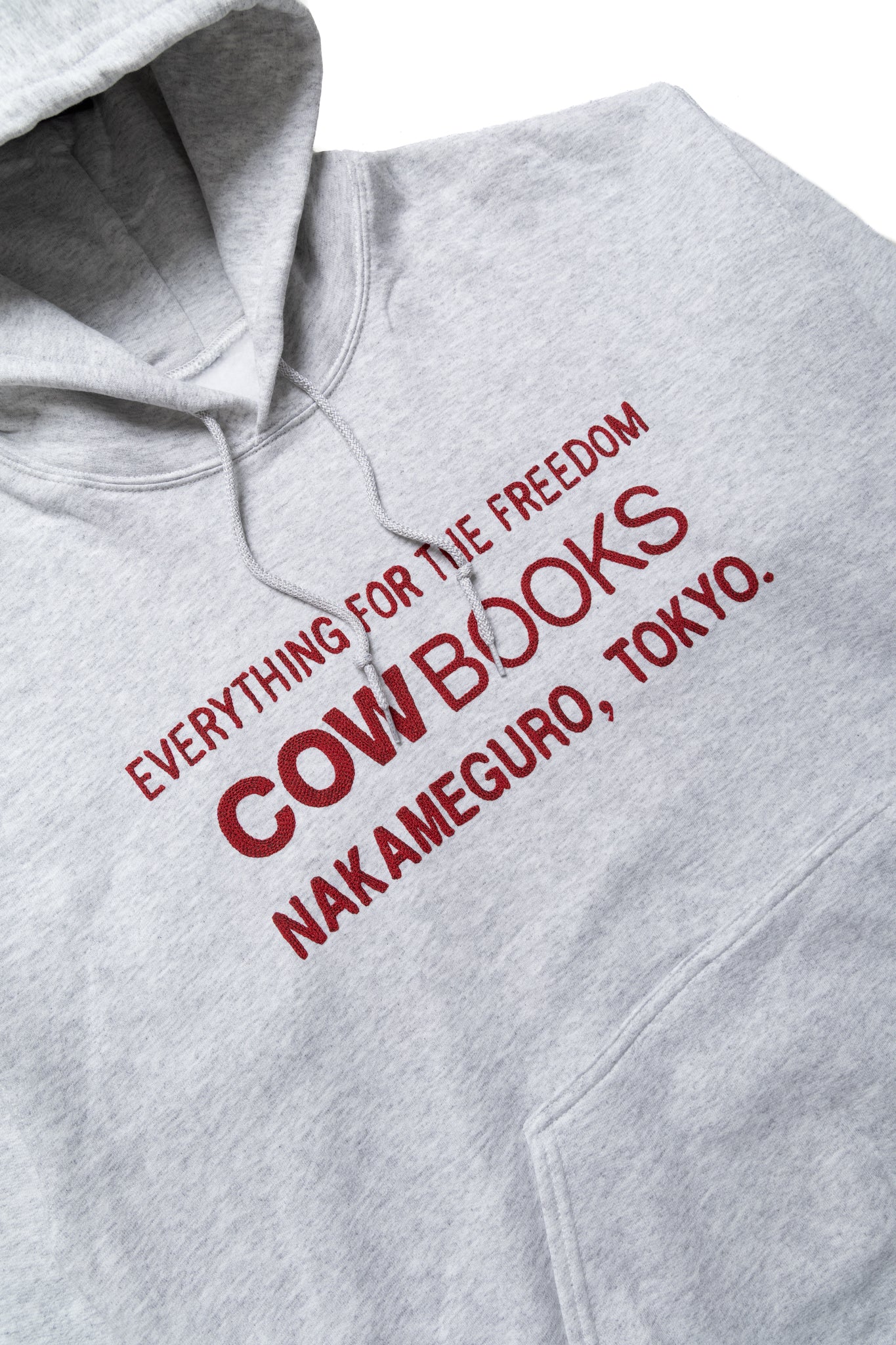 Book Vendor Hoodie - Ash x Red
