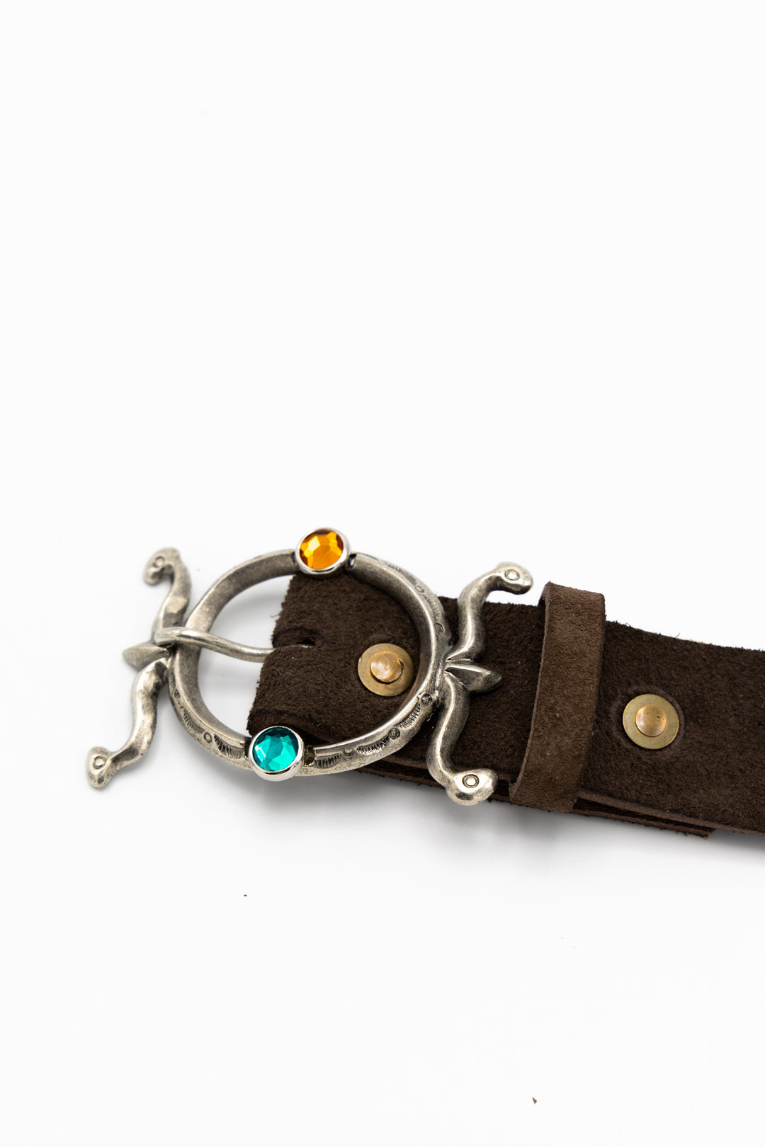 Kapital - Suede NEPTUNE DISCO Buckle Belt – BLUE IN GREEN SOHO