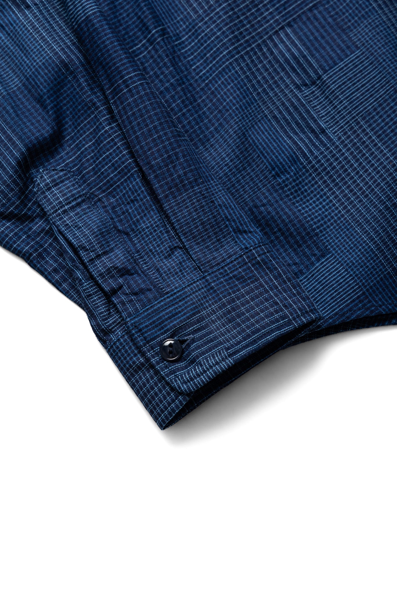 Indigo Patchwork Work Shirt - Navy