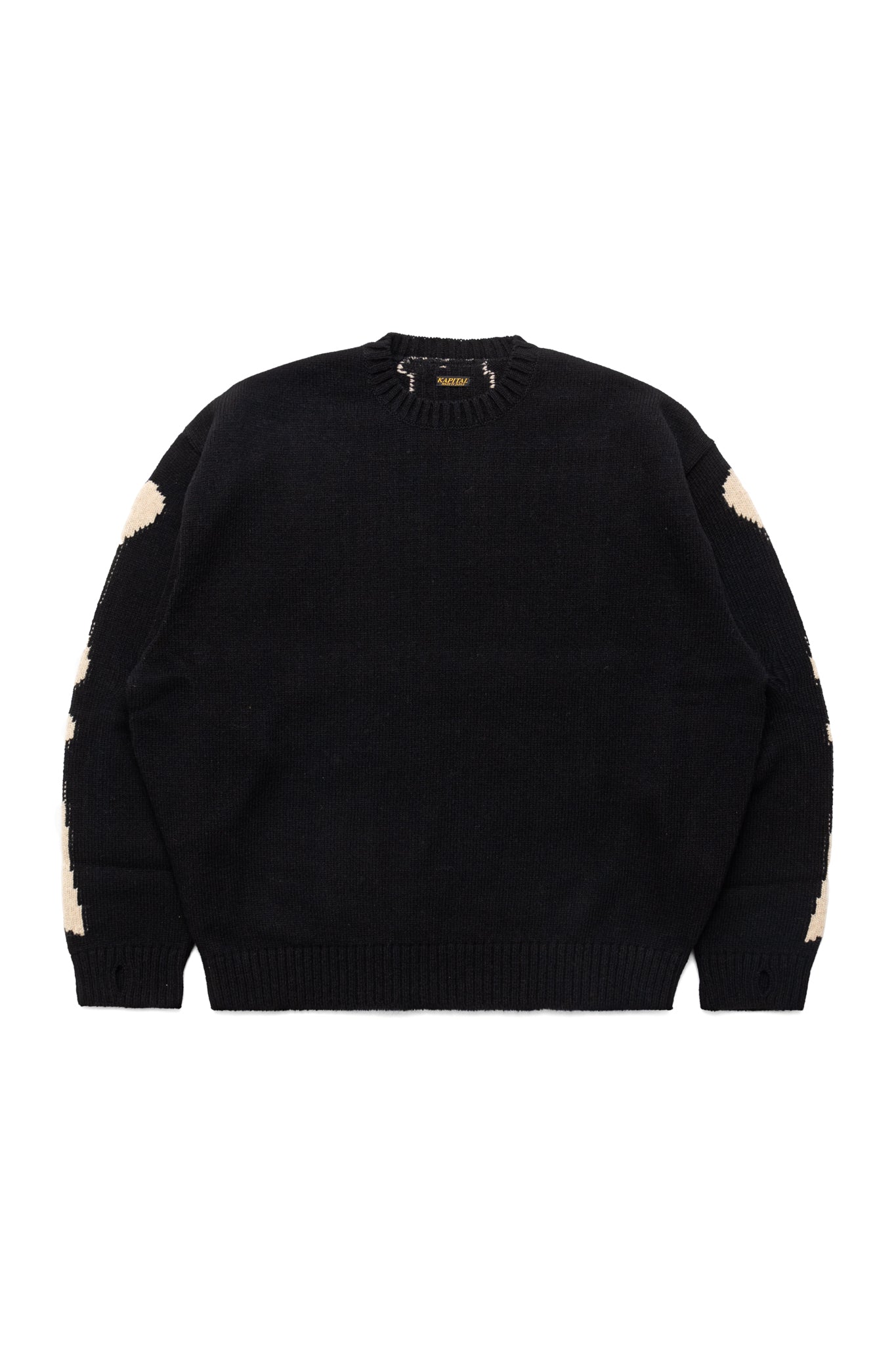 5G Wool BONE Crew Sweater - Black