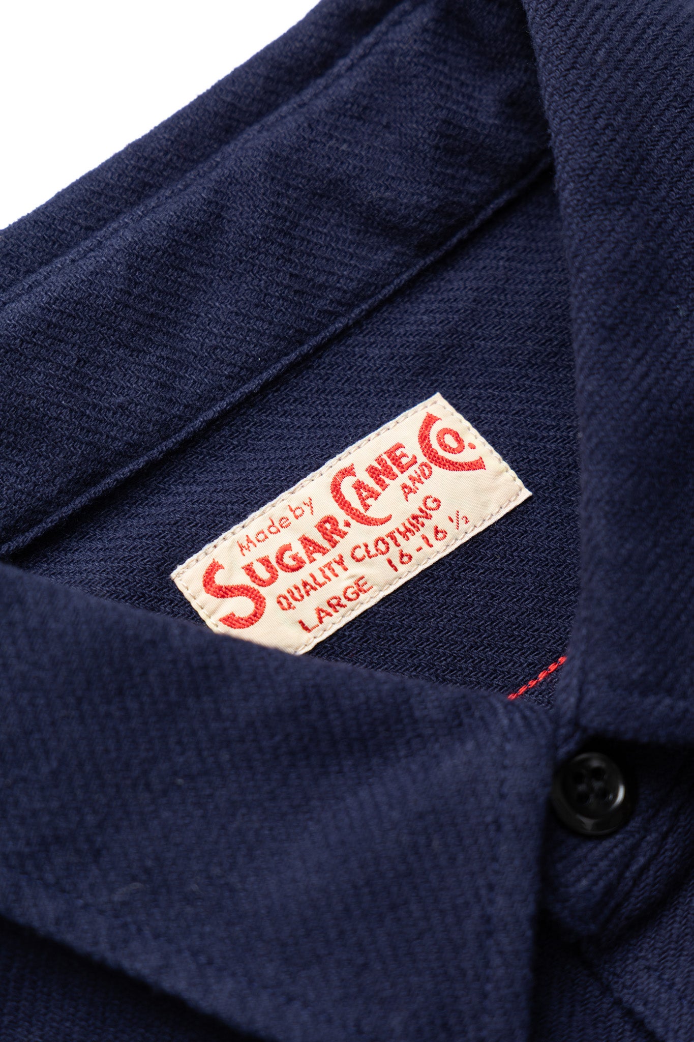 Cotton Twill L/S Work Shirt - Navy
