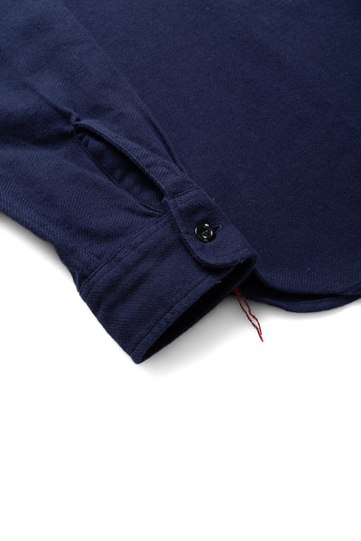 Cotton Twill L/S Work Shirt - Navy