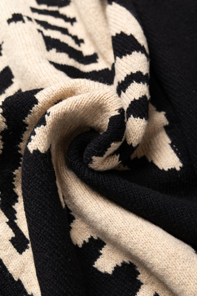 5G Wool BONE Crew Sweater - Black