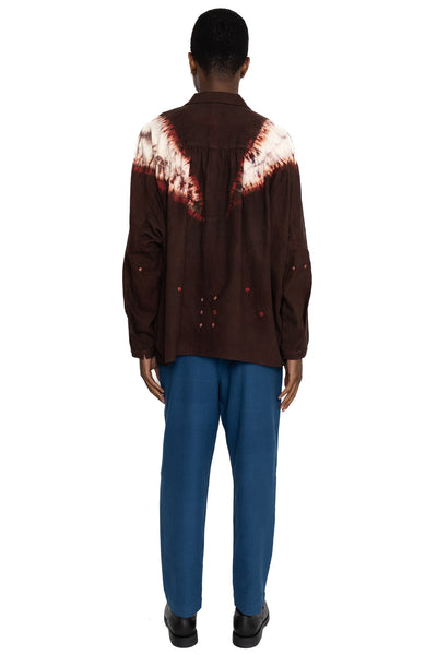 Ungendered Shirt - Multicolor Burnt Umber