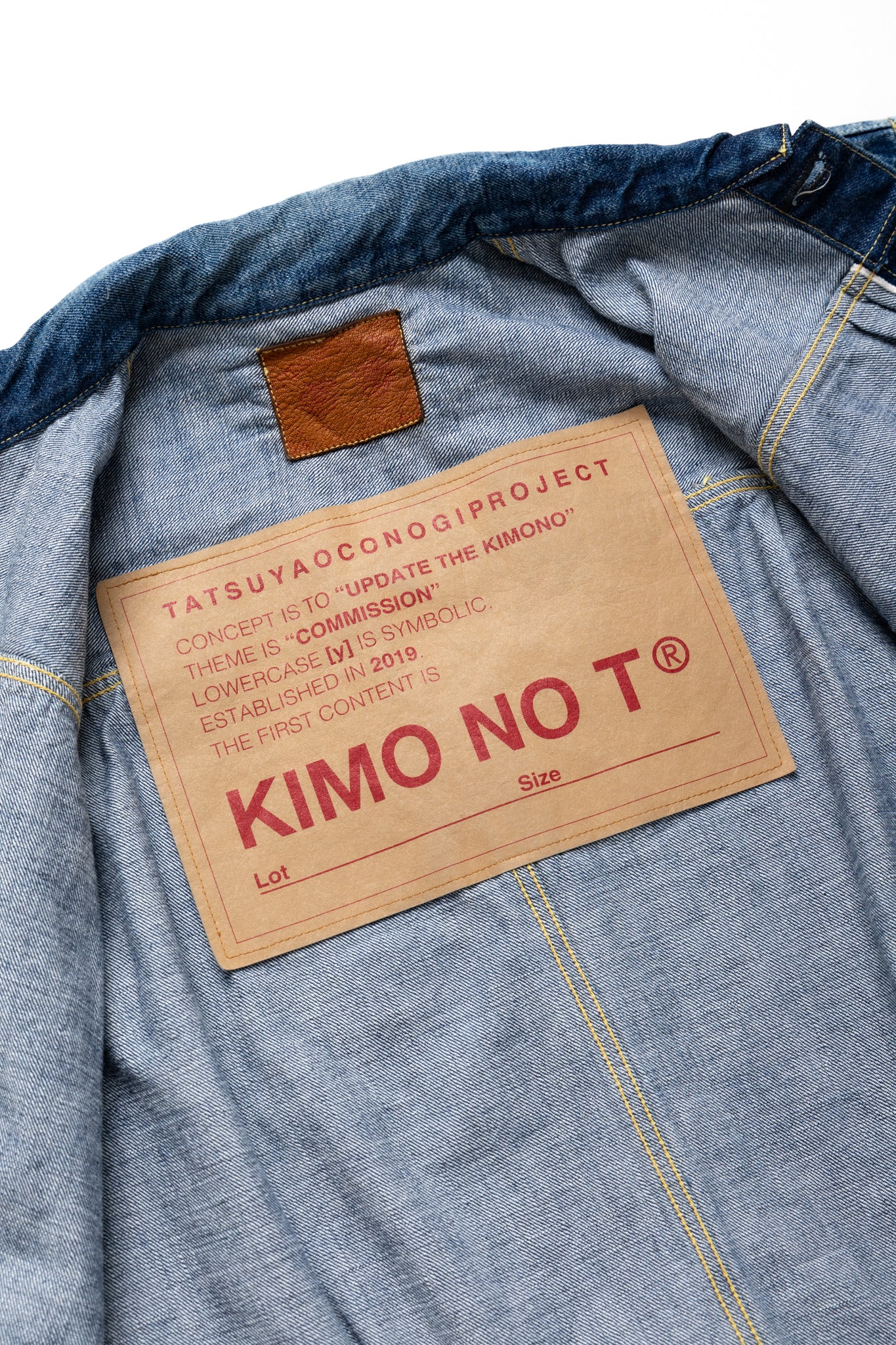 KIMO NO T × FULLCOUNT 2107K Type 1 Denim Kimono Jacket - Faded