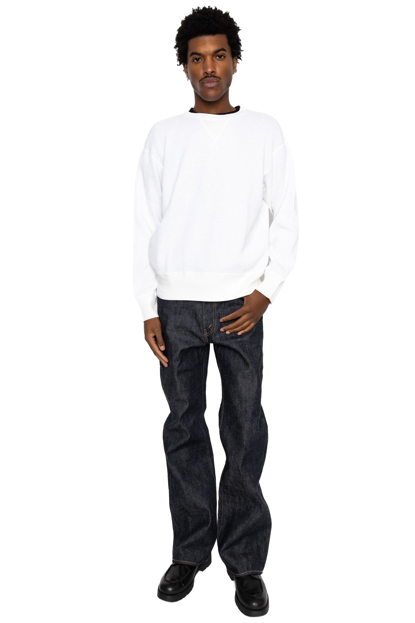 Whitesville L/S Thermal T-Shirt - Off White