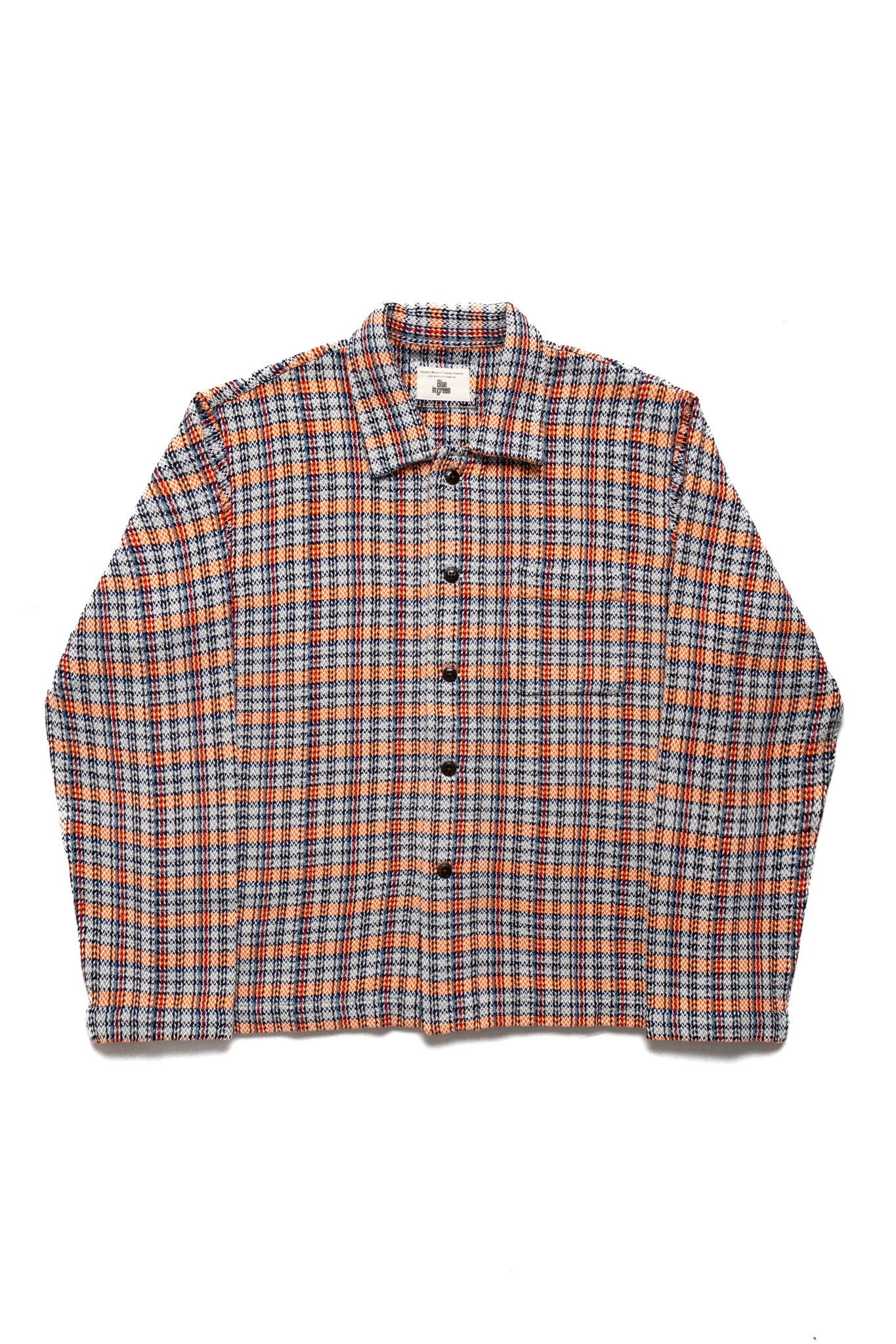 Shirt Jacket (Blue in Green Fit) - Orange