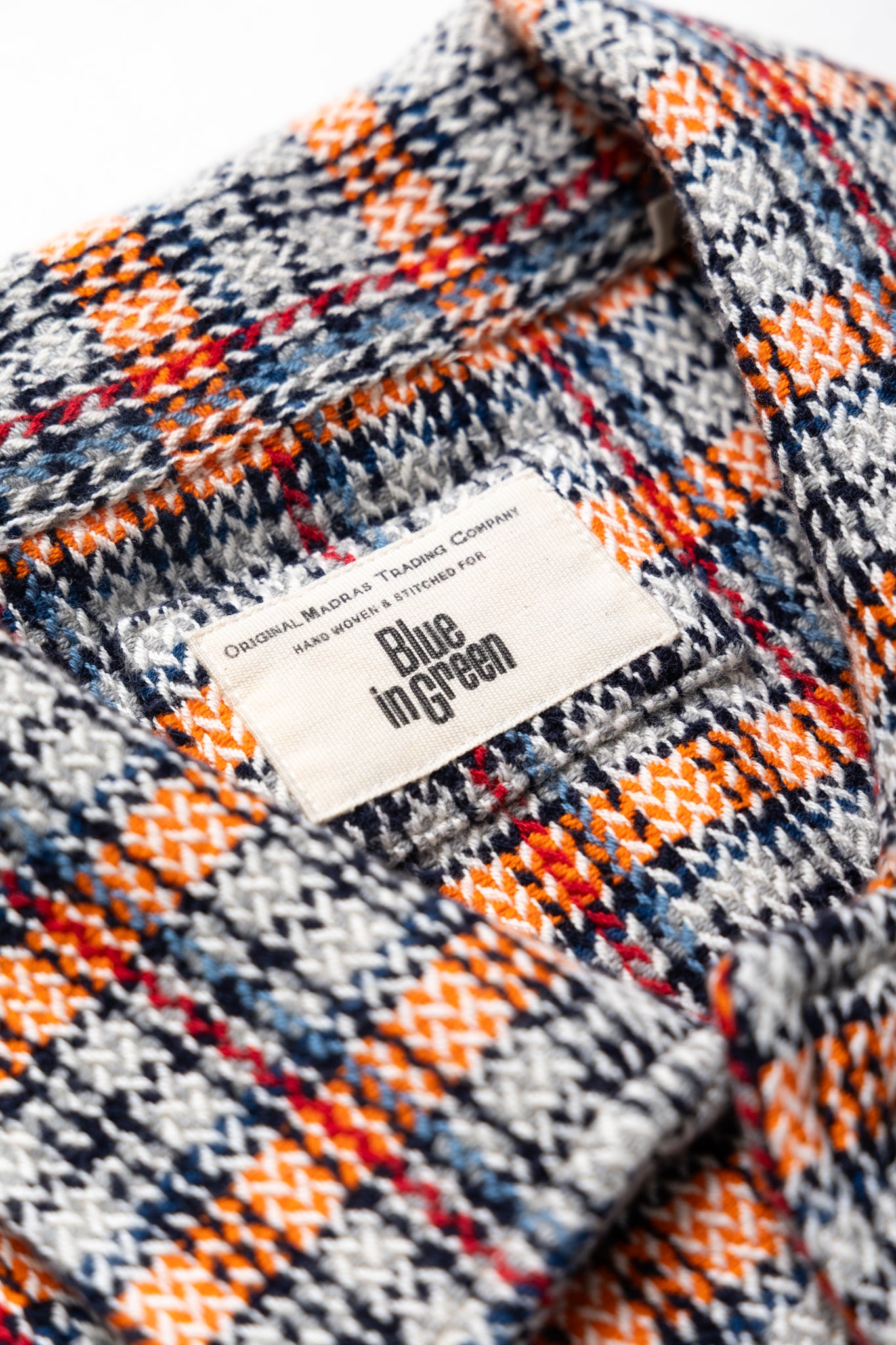Shirt Jacket (Blue in Green Fit) - Orange