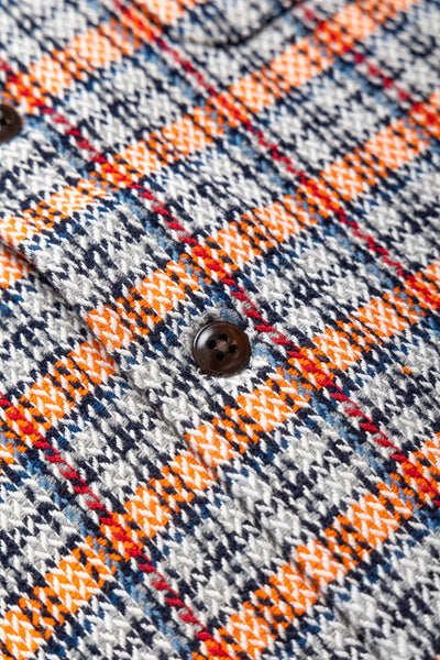 Shirt Jacket (Blue in Green Fit) - Orange