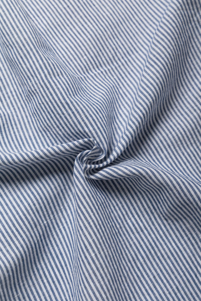 Vintage Button Down Shirt - Blue Stripe