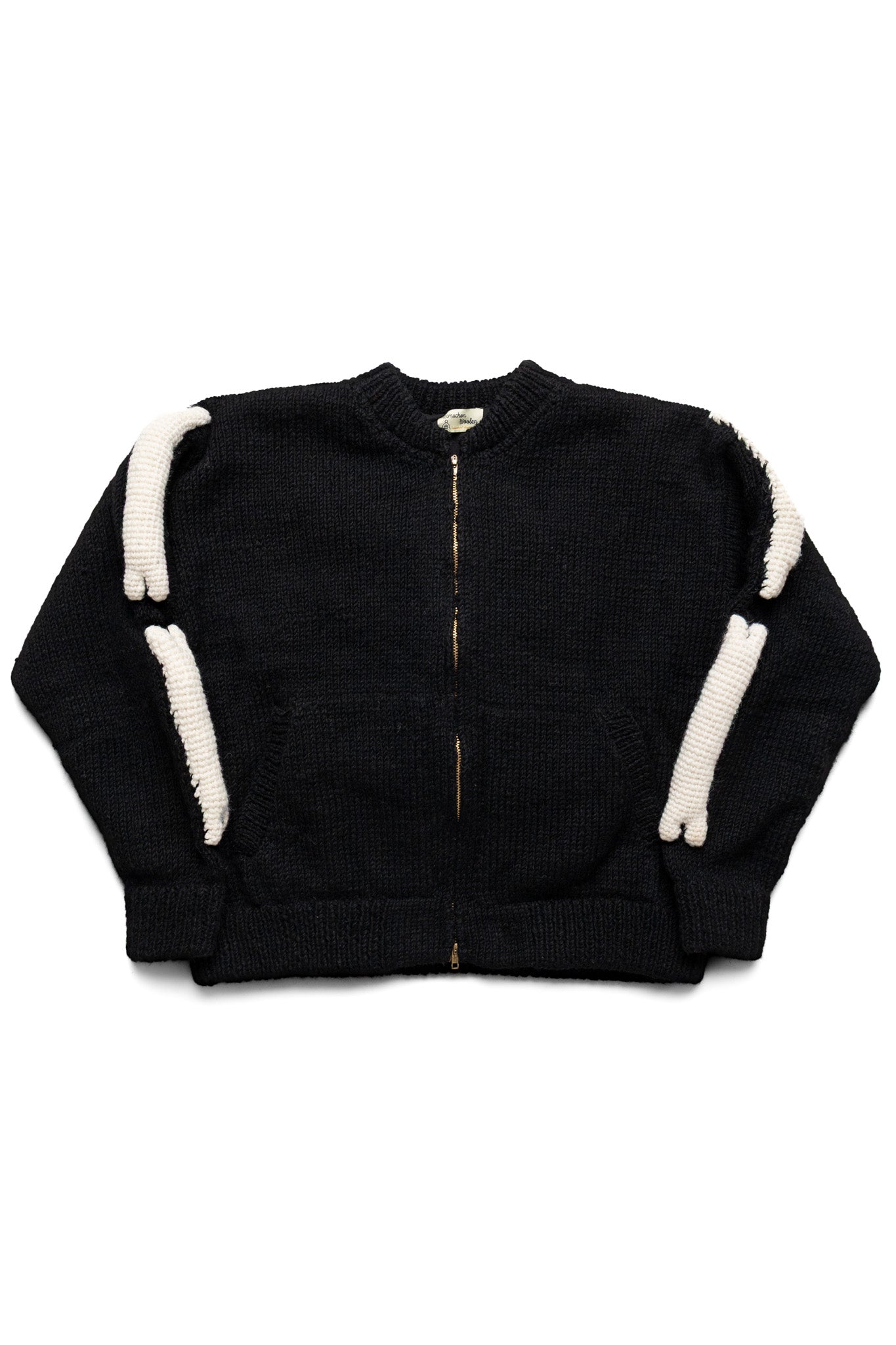 Knit MA-1 "3D Bone" - Black