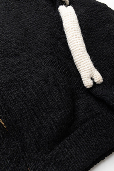 Knit MA-1 "3D Bone" - Black