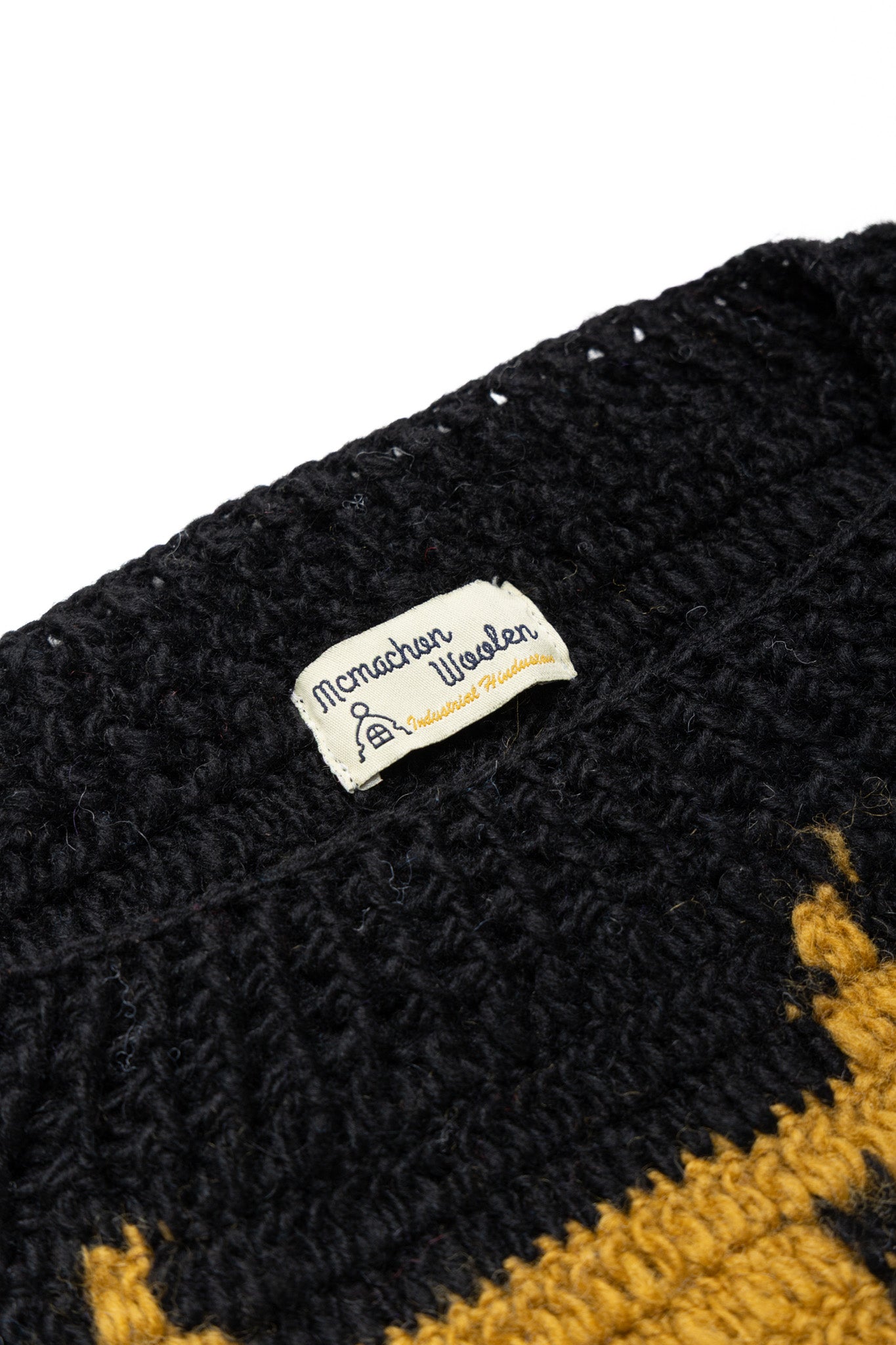 Crew Neck Knit "Cat Gathering" - Black
