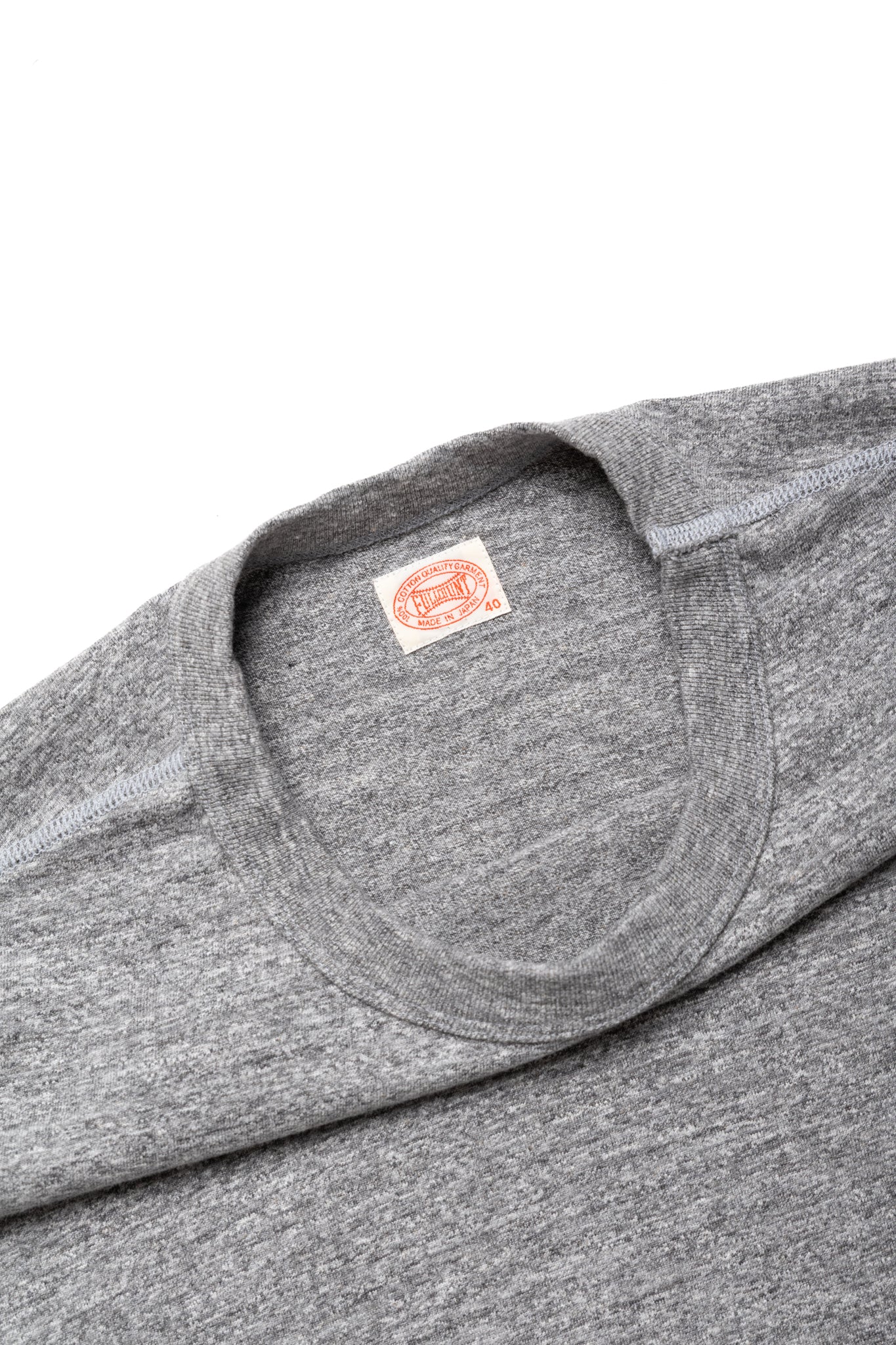Flat Seam Heavy Weight Raffy T Shirt - Heather Grey