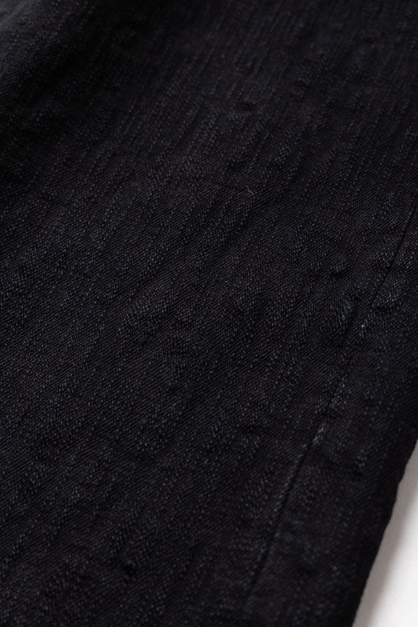 277Bumpy-KURO 17oz Bumpy Denim Just Like Straight - Black