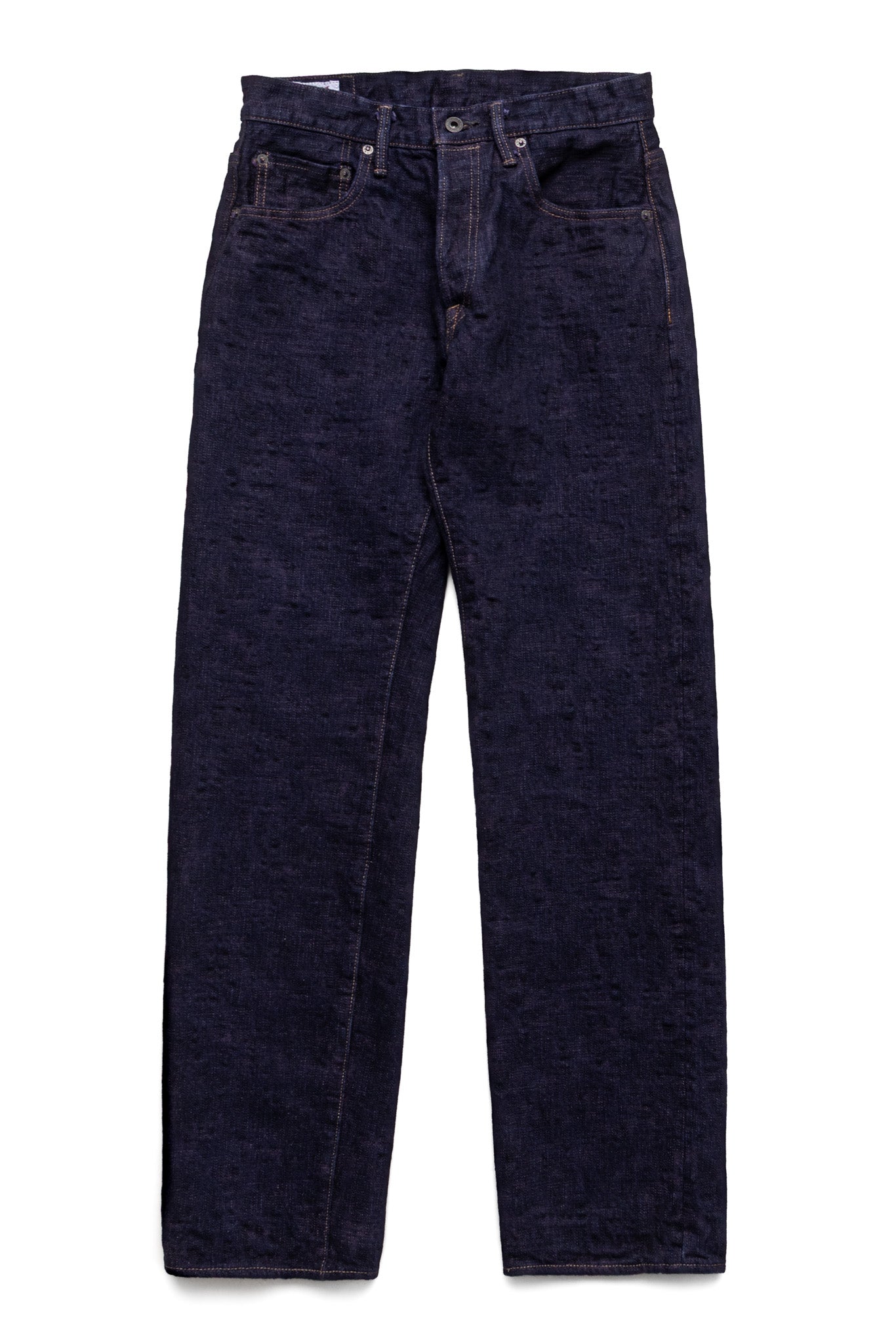 277Bumpy-MURASAKI 17oz Bumpy Denim Just Like Straight - Purple