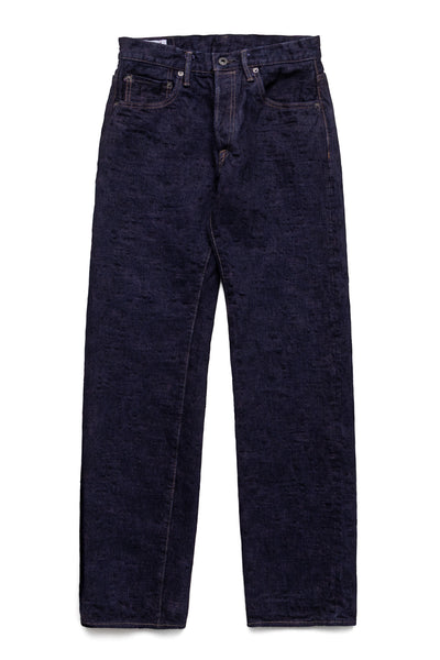 277Bumpy-MURASAKI 17oz Bumpy Denim Just Like Straight - Purple