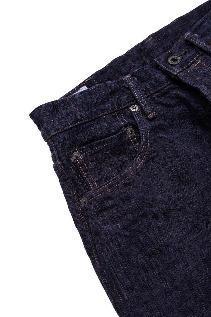 ONI DENIM 277Bumpy-MURASAKI 17oz Bumpy Denim Just Right Straight