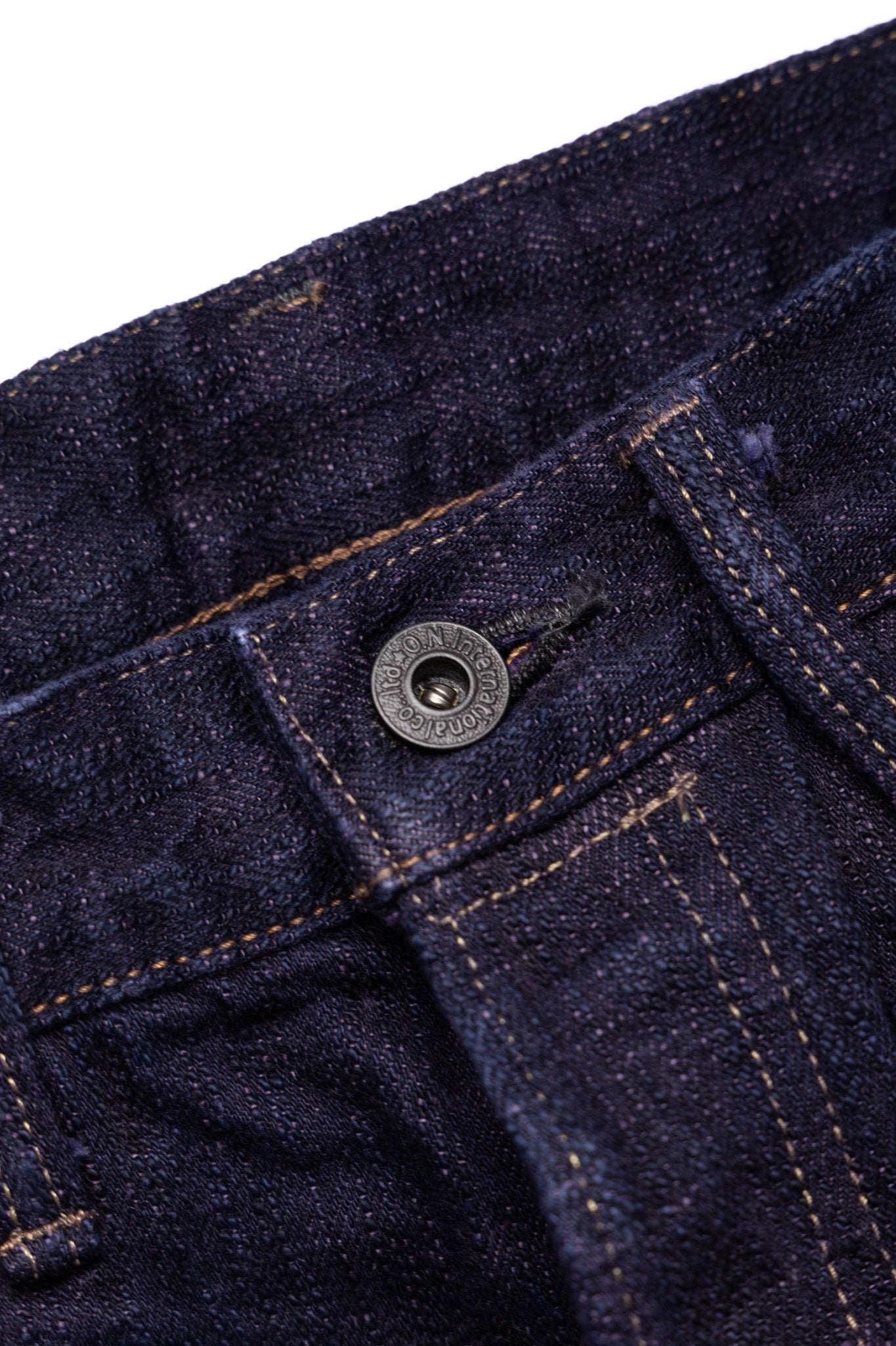 277Bumpy-MURASAKI 17oz Bumpy Denim Just Like Straight - Purple